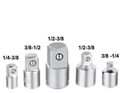 Set 5 Adaptoare CROMATE 1/2 1/4 3/4 3/8 