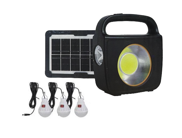 Sistem solar pentru Iluminat Casa CC002-1 cu Panou si 3 Becuri 100W