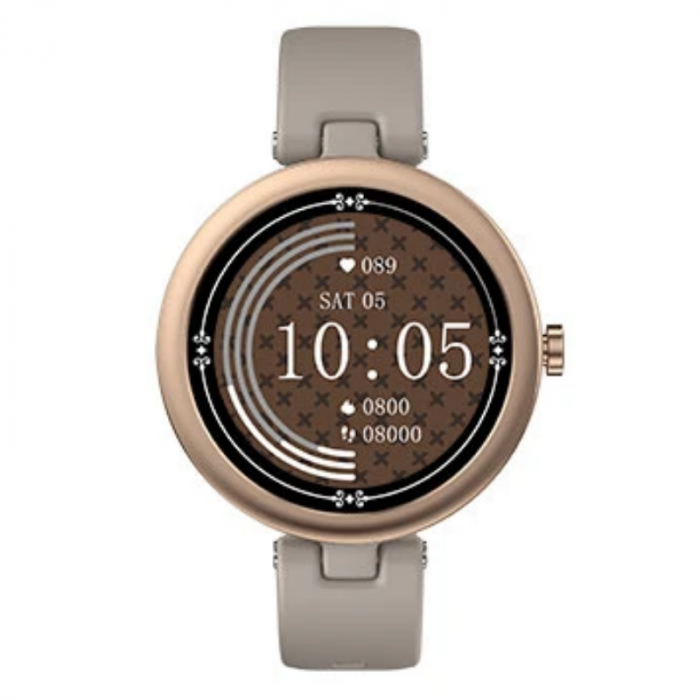 Smartwatch Doogee DG Venus Gold, 1.09 HD, Ritm cardiac, Multi-sport, Monitorizare menstruatie, 200mAh