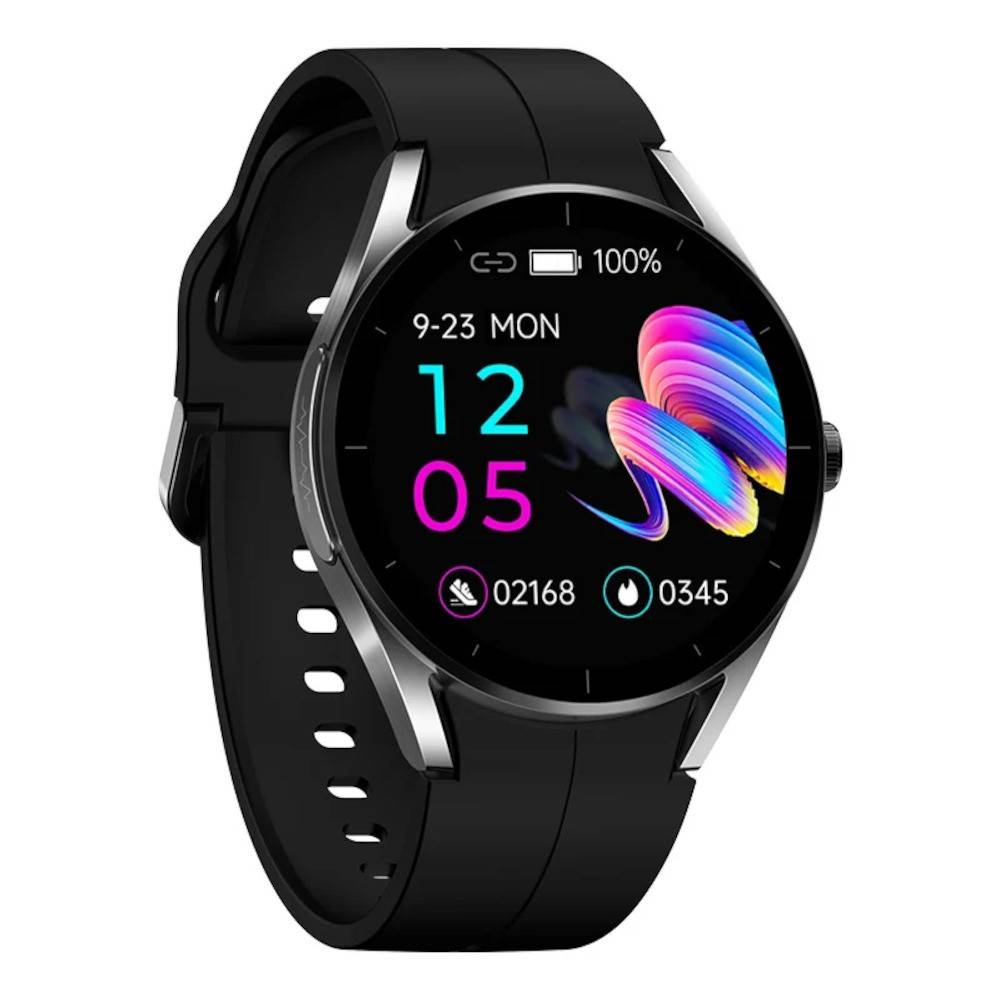 Smartwatch iSEN KS05 Negru, 1.32 IPS HD, ECG, Ritm cardiac, Presiune sanguina, Glicemie, Oxigen, Bluetooth call, Bt v5.1, IP67, 185mAh