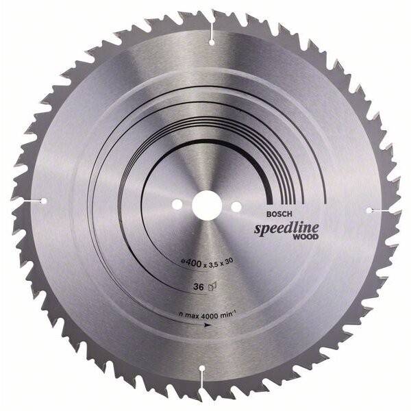 Speedline Wood - Panza fierastrau circular, lemn, 400x30x2.5 mm, 36 dinti 