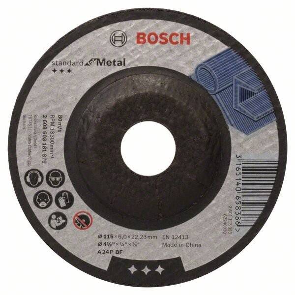 Standard for Metal - Disc polizare metal, 115x22.2x6 mm