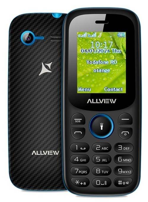 Telefon mobil Allview L802, Ecran TFT 1.77inch, 2G, Dual SIM (Negru/Albastru)