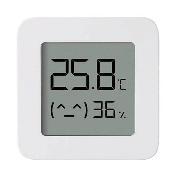 Termohigrometru wireless Xiaomi Mi Temperature and Humidity Monitor 2, LCD 1.5 , Bluetooth v4.2, CR2032, Alb