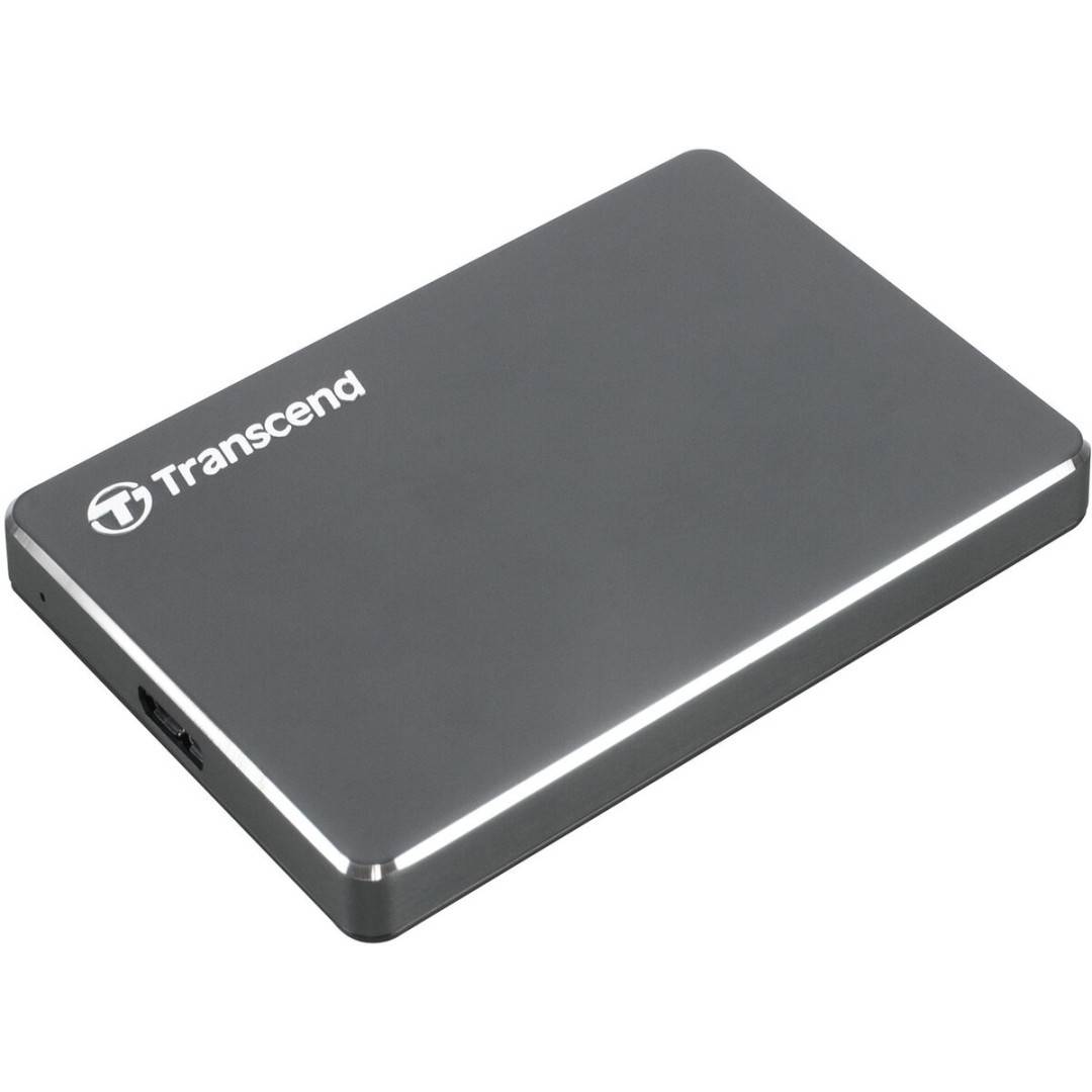 Transcend Slim StoreJet 25C3N 2.5 inch 1TB USB 3.0 Grey