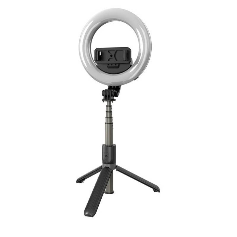 Trepied Selfie Stick cu Ring Light 4in1 Q07