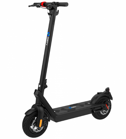 Trotineta electrica pliabila iSEN X9 Pro, roti 10inch, motor 1100W, autonomie 50km, viteza 40km/h, baterie detasabila 48V 15.6A (Negru)