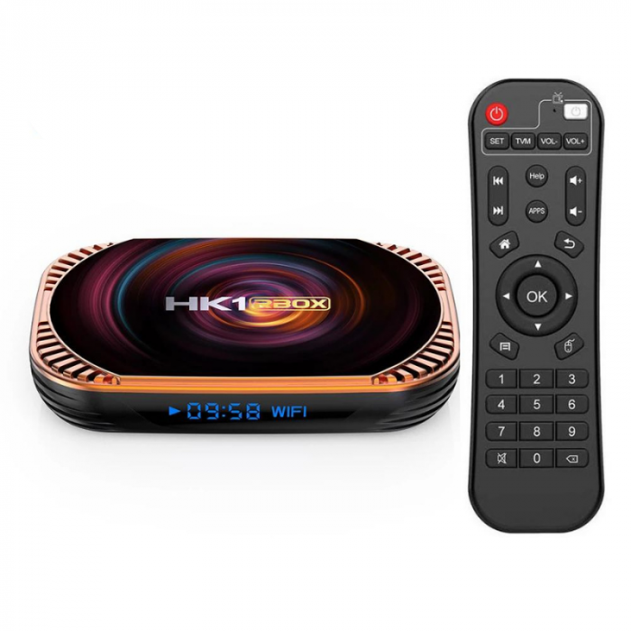 TV Box HK1 RBOX X4, 8K, Android 11, 4GB RAM, 32GB ROM, S905X4, DAC stereo, USB 3, WiFi dual band, Bluetooth, HDMI, , , , , , , , , , , , , ,