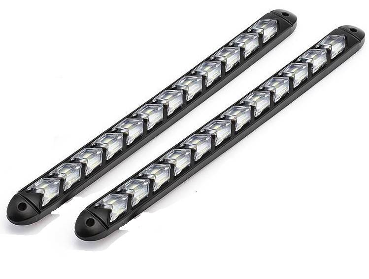 UB Set 2 Benzi LED SAGEATA DRL 30 cm - 12 module