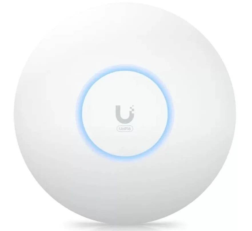 Ubiquiti U6+ Acces Point Wi-Fi 6, montare pe tavan, PoE