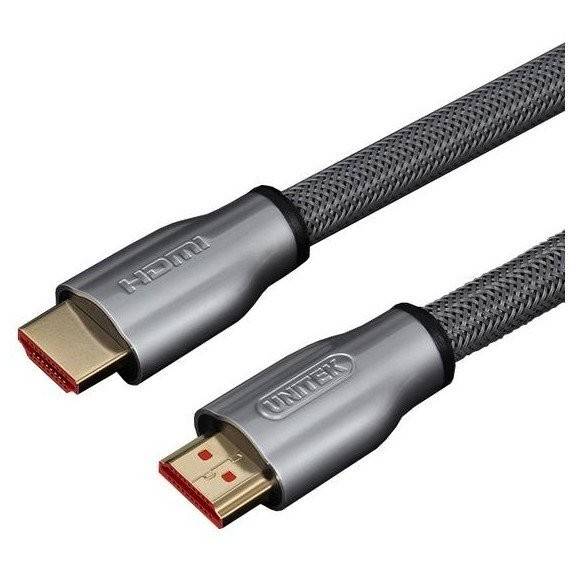 Unitek Cablu LUX HDMI v.2.0 M/M 3,0m, aur, împletitură de cablu, Y-C139RGY