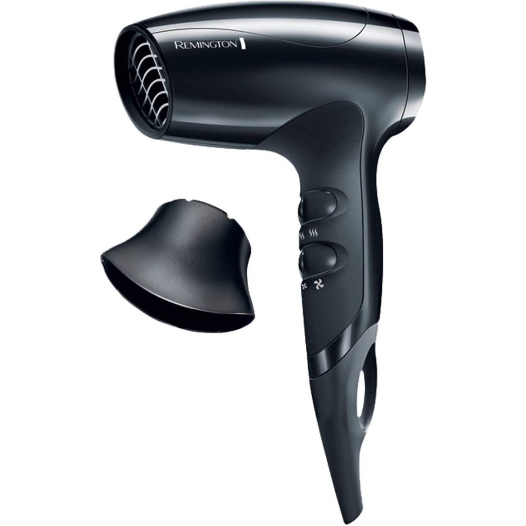 Uscator de par Remington D5000, 1800 W, 2 viteze, 3 trepte temperatura, Negru