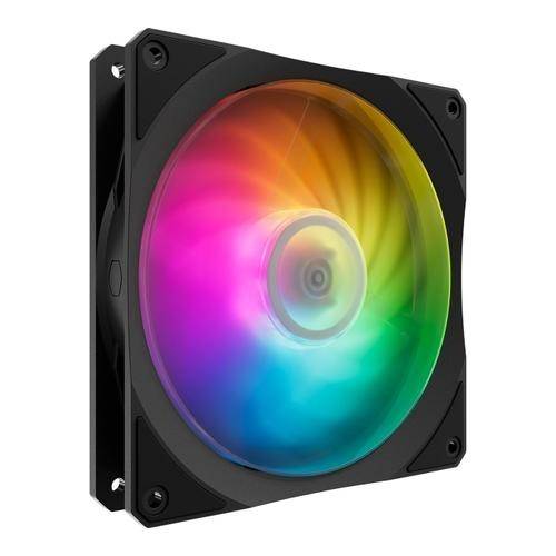 Ventilator Cooler Master Mobius 140P ARGB, iluminare RGB, 140 mm, 1900 rpm, PWM (Negru)