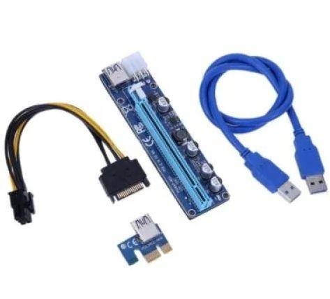 Wazney Riser 8C PCIE V008c -4 condensatori