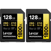 128GB SDXC Pro 1800x U3 UHS-II R280/W210 (V60) - 2pack