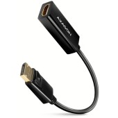 1x DisplayPort v1.2 Male - 1x HDMI v1.4b Female, 15cm, negru