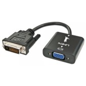 1x DVI-D Male - 1x VGA Female, Converter, negru