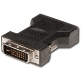 1x DVI-I Male - 1x VGA Female, Dual Link, negru