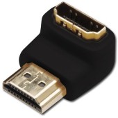 1x HDMI Female - 1x HDMI Male, v2.0, conector 90 grade