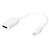 1x Mini DisplayPort Male - 1x HDMI Female, activ, alb