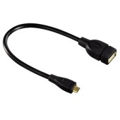 1x USB 2.0 Female - 1x microUSB 2.0 Male, 0.15m, negru