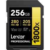 256GB SDXC Pro 1800x U3 UHS-II (V60)