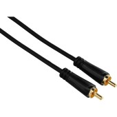 2x RCA Male - 2x RCA Male, 1.5m, negru