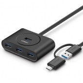  3.0 + USB-C 3.1 4-port, OTG