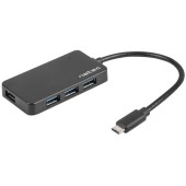 3.0 Silkworm 4 ports, USB-C, black