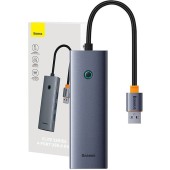 4 în 1 UltraJoy USB-A la USB 3.0 + RJ45 (gri spațial)