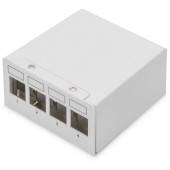 4-Port Modular Alb