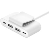 4 port USB Power Extend 2xUSB-C 2xA to 30W Whit