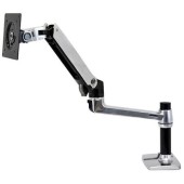 45-241-026 LX DESK MOUNT LCD ARM POLISHED/32IN BLACK/WHITE VESA MIS-D