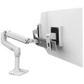 45-489-216 LX DESK DUAL DIRECT ARM WHITE/25IN 0.9-5KG MIS-D LIFT33 10Y WA