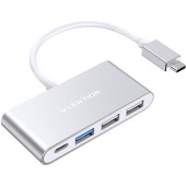 4in1 USB-C la USB 3.0 + 2x USB 2.0 + USB-C (argintiu)