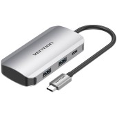 5-in-1 USB-A 3.0x4, USB-C PD 100W