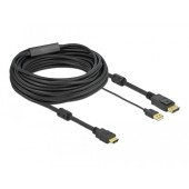 85968 video cable adapter 10 m HDMI Type A (Standard) DisplayPort + USB Type-A Black