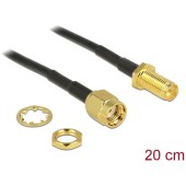 88876, antenna cable - 20 cm - black