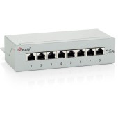 8x RJ45 Cat5e 10 1HE Gri Desktop