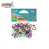 Accesorii craft S-COOL, confetti inimioare, 14 gr