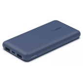 Acumulator Extern Belkin, 10000 mAh, Boost Charge, 50W, 3 porturi Type-C/2x USB, Cablu Type-C (Albastru)