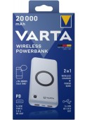 Acumulator extern Varta 57909101111, 20000 mAh, Fast Wireless, Quick Charge 3.0, 18W, (Alb)