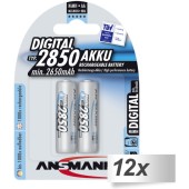 Acumulator/Incarcator 12x2 NiMH bat. 2850 Mignon AA 2650 mAh DIGITAL