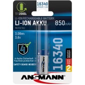 Acumulator/Incarcator 16340 Li-Ion Akku 850mAh 3,6V Standard Version 1300-0017