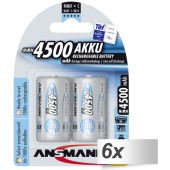 Acumulator/Incarcator 6x2 maxE NiMH bat. Baby C 4500 mAh 5035352