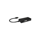 Adaptor , RaidSonic , IcyBox mini DisplayPort -> HDMI/DVI D/VGA 3 in 1, negru