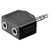 Adaptor audio Jack 3.5mm tata - 2 x Jack 3.5mm mama