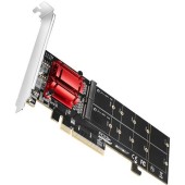 Adaptor AXAGON PCEM2-ND 1x PCI-E Male - 2x M.2 PCI-E SSD