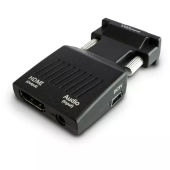 Adaptor convertor Savio CL145, VGA la HDMI, jack 3.5mm