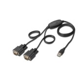 Adaptor, Digitus, USB/RS232, Negru